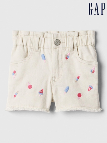 Gap Nude Paperbag Mom Jeans Shorts (B88160) | €10.50