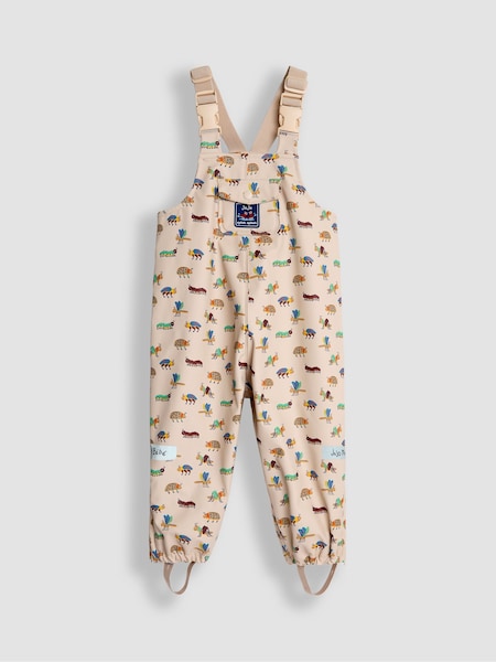 JoJo Maman Bébé Stone Bug Print Waterproof Dungarees (B88299) | 2,373 UAH - 2,493 UAH