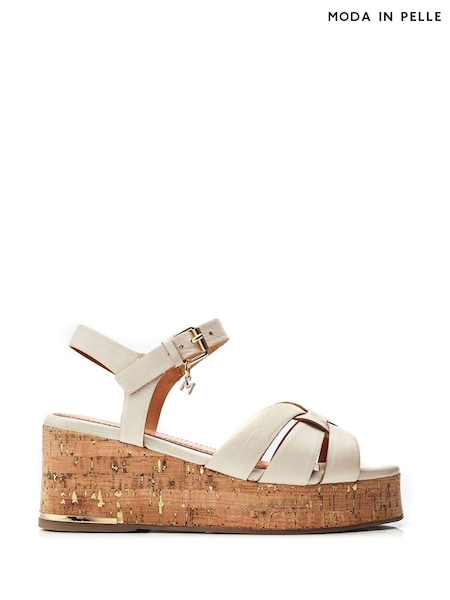 Moda in Pelle Poppiee Woven Two Part Wedge Sandals (B88383) | €83