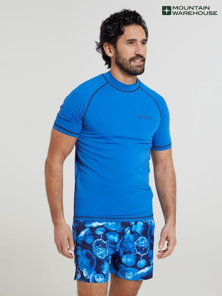 Mountain Warehouse Blue Mens UV Rash Vest (B88402) | ₪131