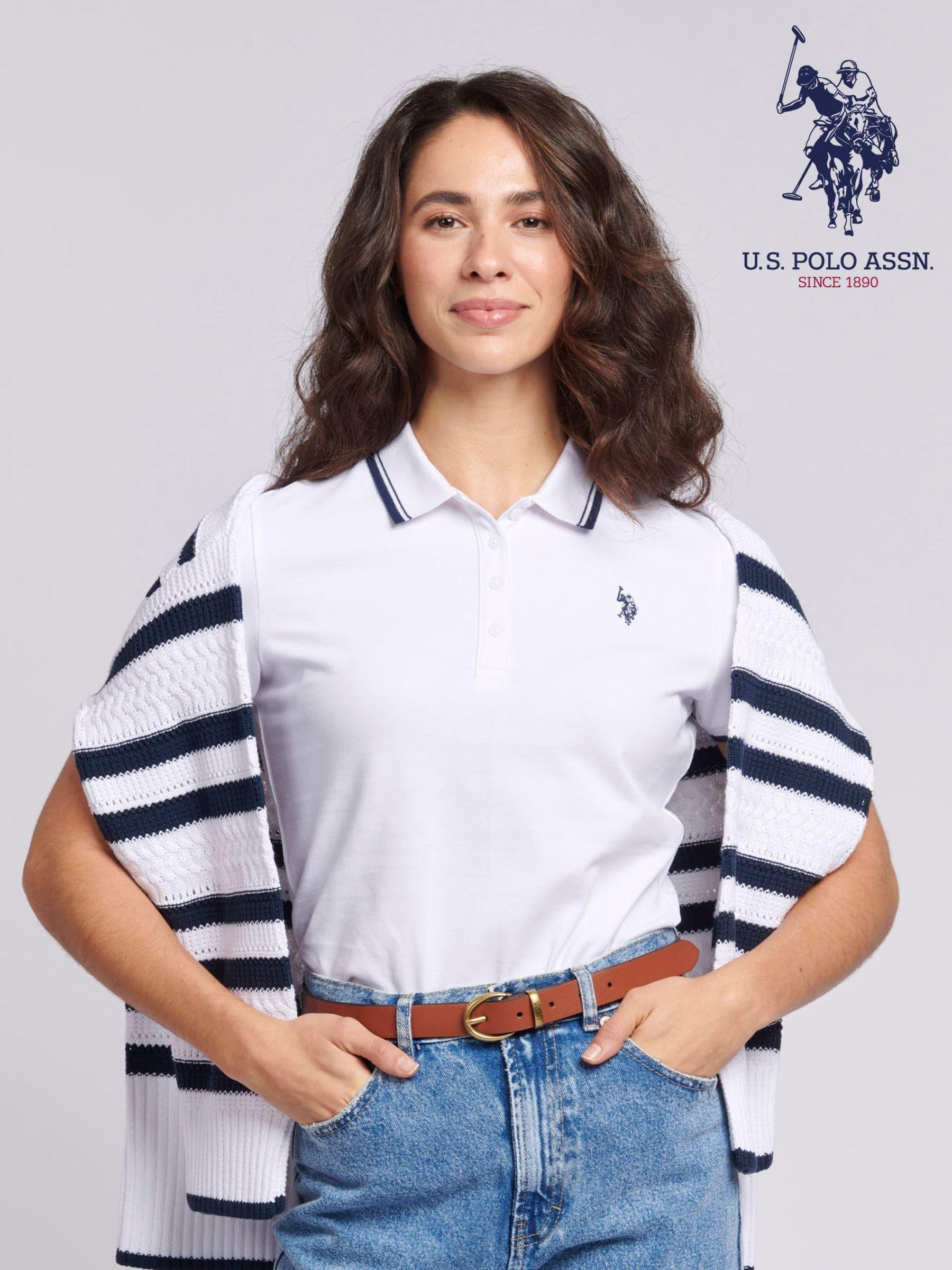 Women s Polo Shirts White Tops Brandedfashion Next Qatar