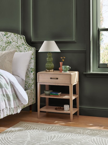 Nina Campbell Light Brown Tedworth 1 Drawer Bedside (B88619) | €467