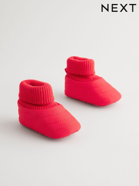 Red Baby Quilted Snow Boots (0-24mths) (B88932) | AED35