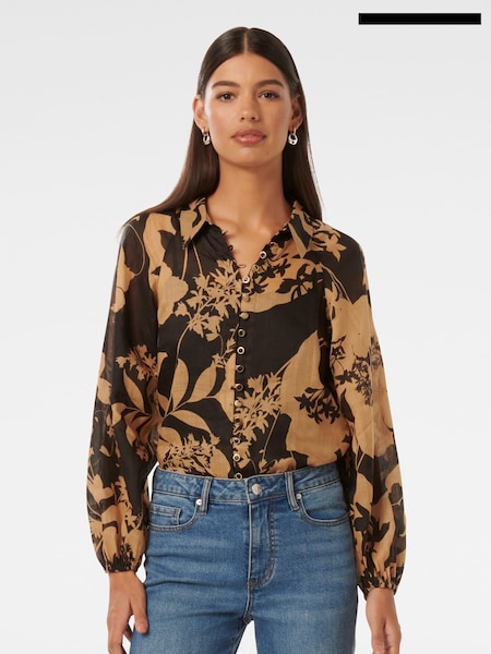 Forever New Brown Estelle Raglan Blouse (B88978) | €38