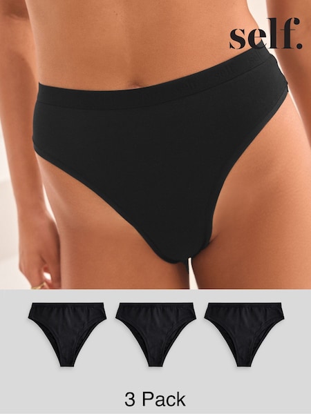 self. Cotton Rich Knickers 3 Pack (B89063) | €35