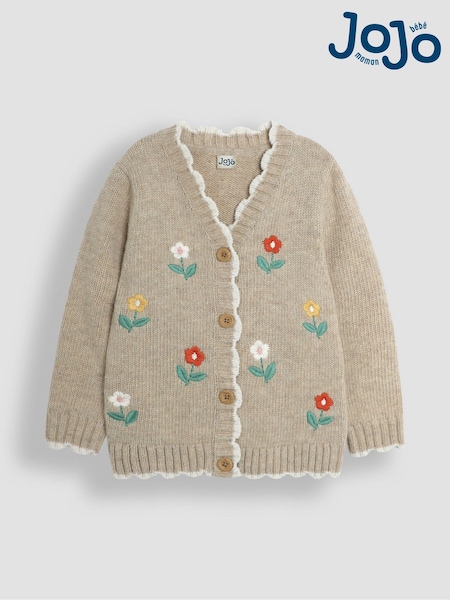 JoJo Maman Bébé Floral Embroidered Chunky Cardigan (B89084) | 45 €