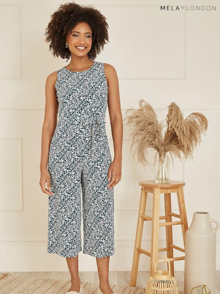 Mela Green Ditsy Print Culotte Jumpsuit (B89229) | € 26