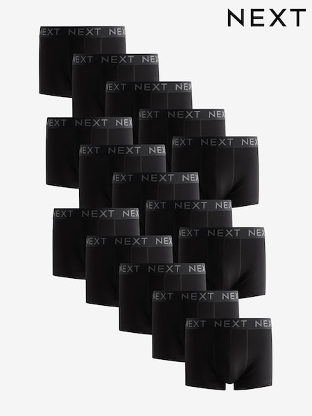 Black 15 Pack Hipster Boxers (B89408) | AED148