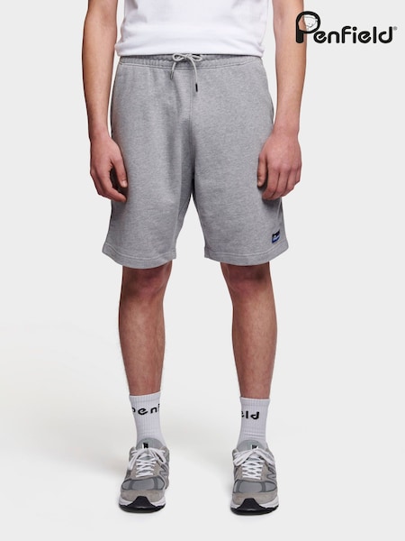 Penfield Grey Mens Original Logo Sweat Shorts (B89436) | ₪327