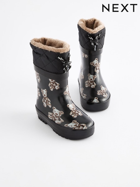 Черные медведи - Thermal Thinsulate™ Lined Cuff Wellies (B89473) | €18 - €21