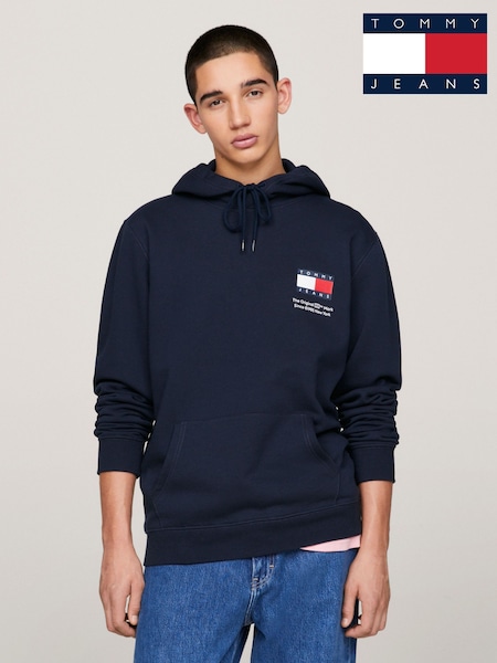 Tommy Jeans Blue Regular Essential Hoodie (B89486) | AED233