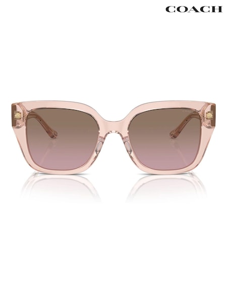 COACH Pink Hc8392U Square Sunglasses (B89487) | 104 €