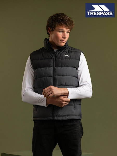 Trespass Oskar Padded Black Gilet (B89634) | €49