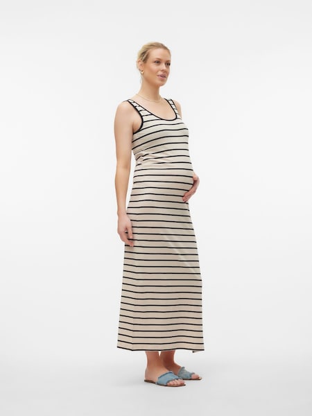 Mamalicious White Stripe Maxi Dress (B89645) | €14