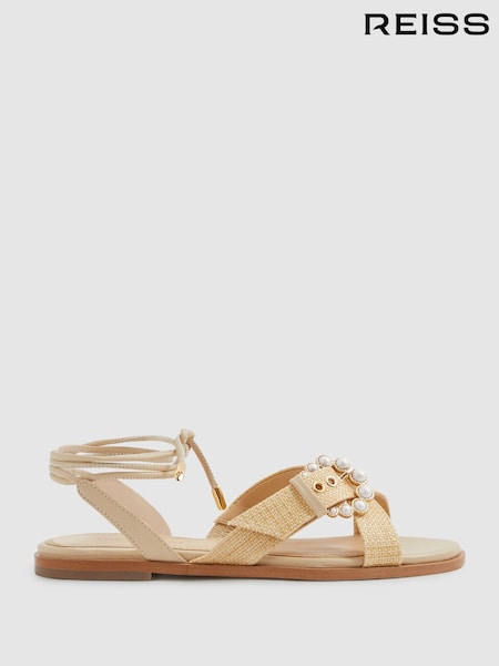 Natural - Camilla Elphick Leather Sandals (B89646) | 2,011 LEI