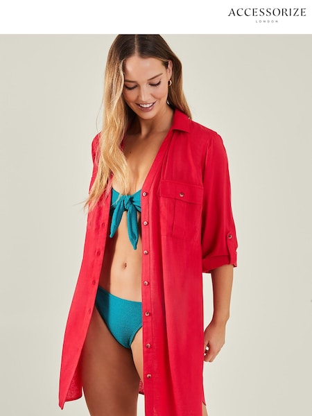 Accessorize Red Beach Shirt (B89713) | AED132