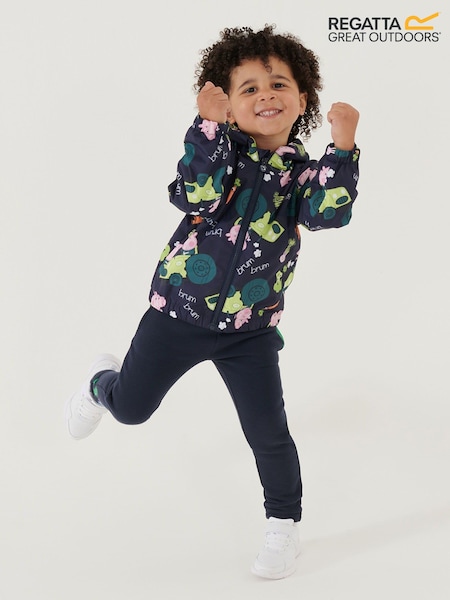 Regatta Dark Blue Peppa Pig Muddy Puddle Waterproof Jacket (B89720) | €27