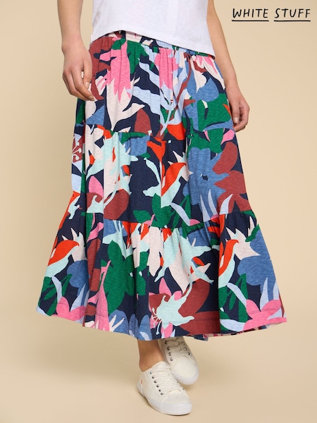 White Stuff Blue Marissa Jersey Maxi Skirt (B89803) | €31