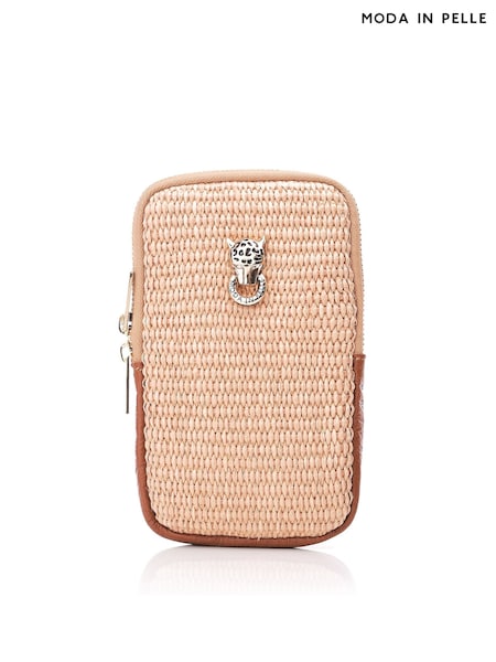 Moda in Pelle SARA BAG RAFFIA PHONE BAG (B89890) | ₪246