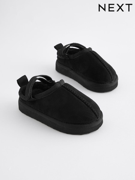 Black Cosy Slipper Mules (B90025) | AED42 - AED49