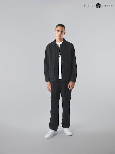 Pretty Green Heathen Cargo Black Trousers (B90108) | €73