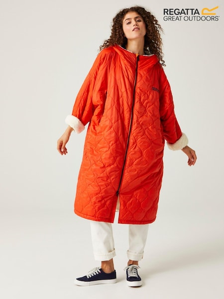 Regatta Orange Quilted Adult Changing Robe (B90144) | ₪377