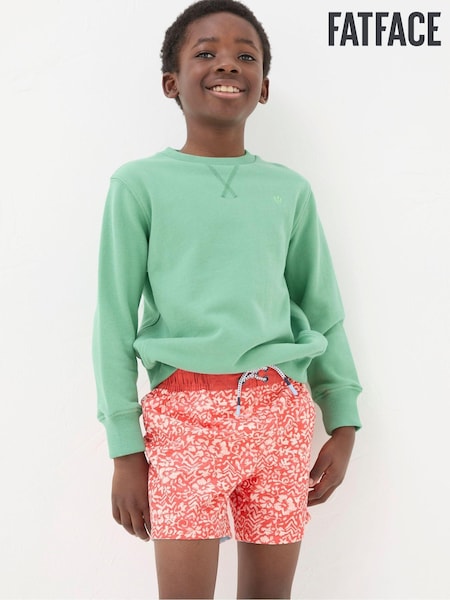 FatFace Orange Pattern Swim Shorts (B90166) | €10.50