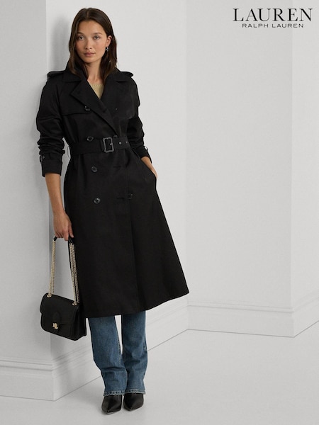 Lauren Ralph Lauren Double Breasted Belted Trench Coat (B90174) | €231