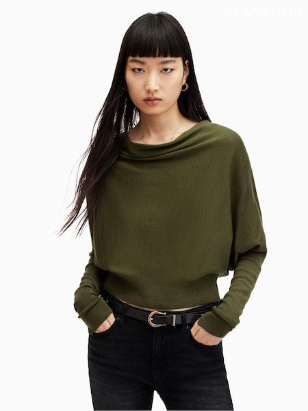 AllSaints Green Ridley M Crop Jumper (B90220) | €72