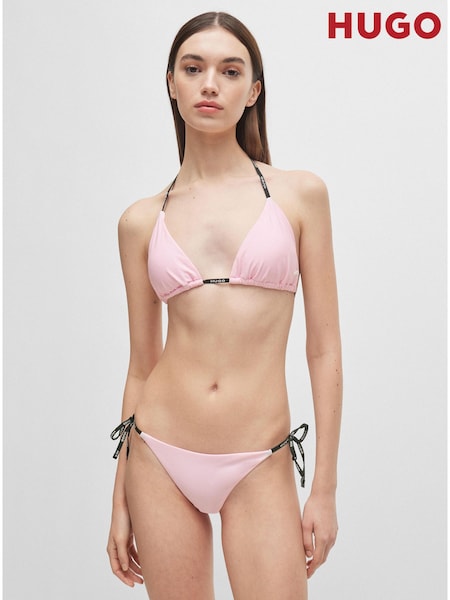 HUGO Pink HUGO Branded Strap Triangle Bikini Top (B90394) | €34