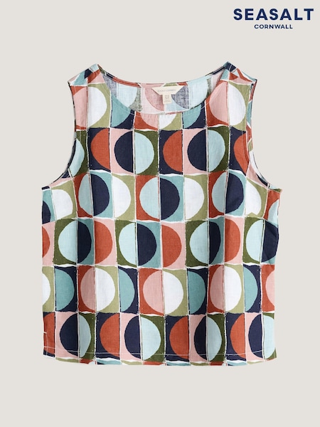 Multi - Seasalt Cornwall Colour 100% Lenjerie de pat Study Vest (B90400) | 243 LEI