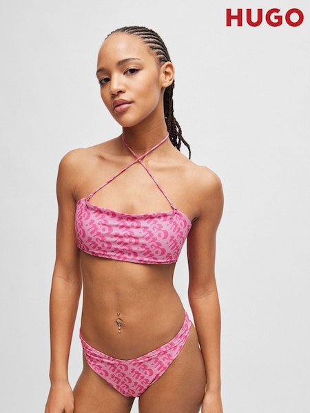 Brazilian Bikini Bottoms With Repeat Logo Print (B90412) | €21.50