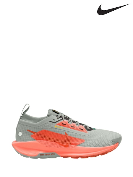 Nike Grey/Orange Pegasus Trail 5 GORETEX Running Trainers (B90453) | AZN 363