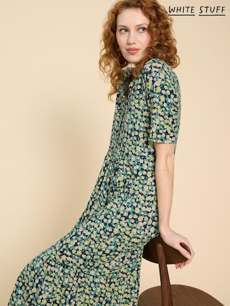 White Stuff Green Naya Jersey Dress (B90496) | €41.50