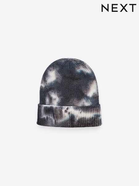 Monochromes Knüpfbatik-Design - Knitted Beanie Hat (1-16yrs) (B90569) | 4 € - 9 €