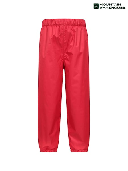 Mountain Warehouse Red Waterproof Fleece Lined Kids Trousers (B90679) | €52