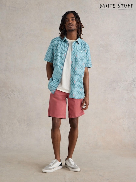 White Stuff Geo Fish Printed Shirt (B90732) | €32