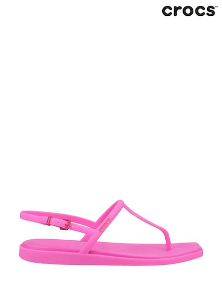 Crocs Pink Miami Thong Flip Flops (B90970) | AED102