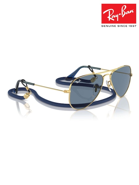 Ray-Ban Junior Gold Tone Rj9506S Pilot Sunglasses (B90989) | €104