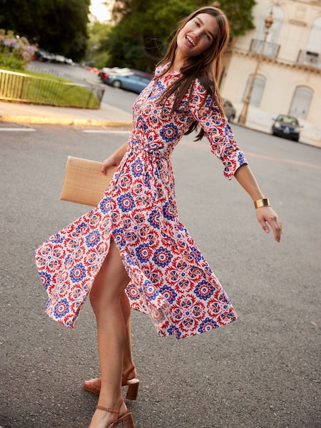 Boden Amy 100% Cotton Midi Shirt Dress (B91087) | €97