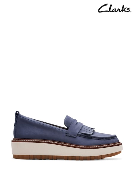 modra - Clarks Nubuck Orianna Loafers (B91094) | € 72