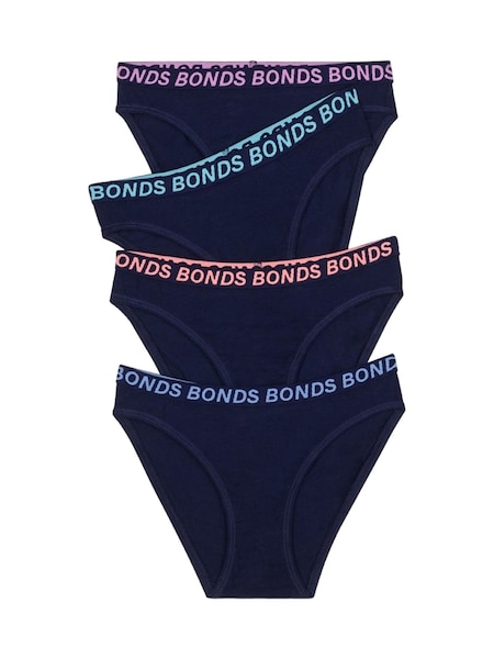 Bonds Blue Sport Bikini Briefs 4 Pack (B91322) | ‏35 د.إ.‏
