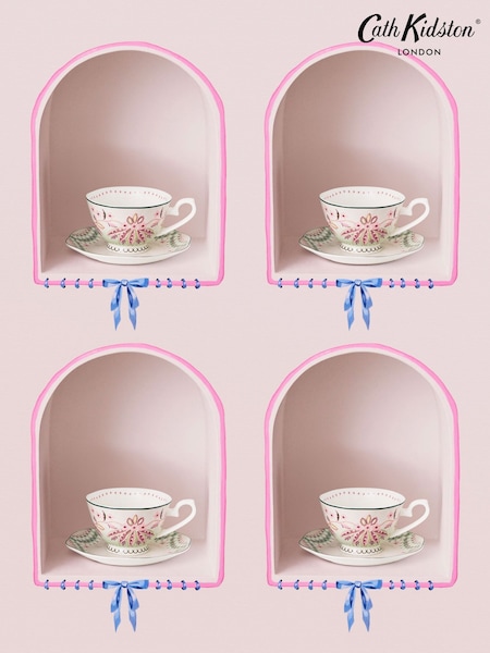 Cath Kidston Friendship Gardens Teacup And Saucer Set Of 2 (B91325) | €44