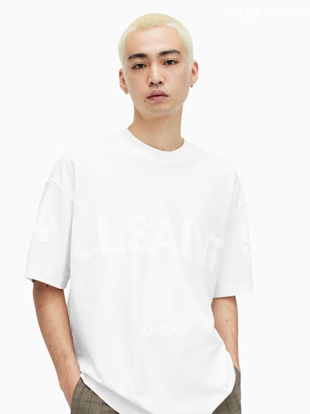 AllSaints White Biggy Crew Neck T-Shirt (B91334) | €73