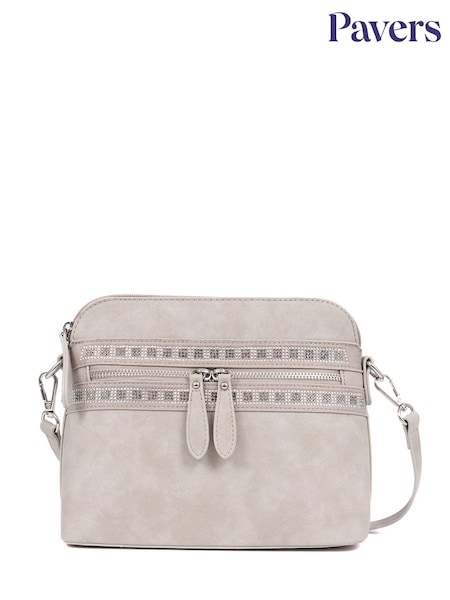Pavers Natural Pavers Zip-Fasten Crossbody Black Bag (B91421) | 1,682 UAH