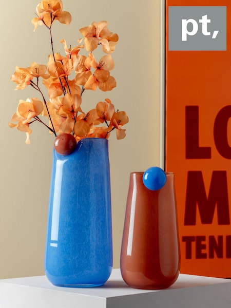 pt, Soft Orange Bolita Glass Vase Medium (B91529) | €71