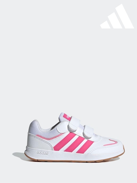 adidas Pink/White Kids Tensaur Switch Trainers (B91659) | €37