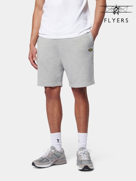 Gri - Pantaloni scurți din bumbac pentru bărbați Flyers Classic Fit 100% (B91767) | 223 LEI