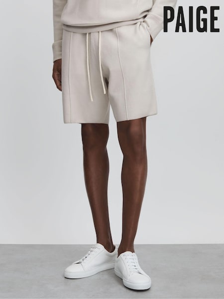 Vaalean harmaa - Paige Drawstring Sweat Shorts (B91779) | €323