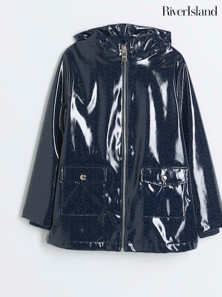 River Island Girls Holographic Monogram Rain Jacket (B91926) | ‏123 ر.س.‏ - ‏158 ر.س.‏